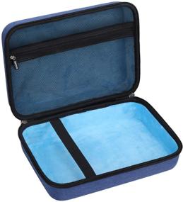 img 3 attached to Защитный синий чехол для путешествий для портативного DVD-плеера COOAU 11,5"/12,5" - Жесткий чехол Aproca для хранения