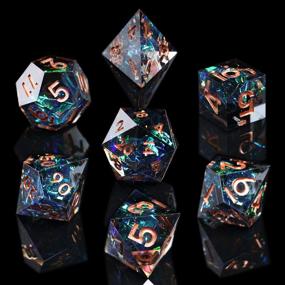 img 4 attached to AUSPDICE: Artisan-made Polyhedral Dice with Stunning Inclusions