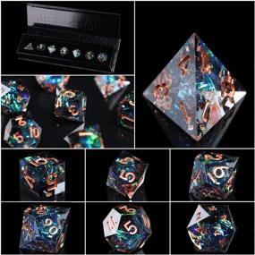 img 3 attached to AUSPDICE: Artisan-made Polyhedral Dice with Stunning Inclusions