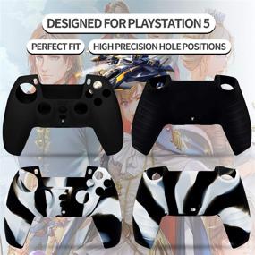 img 3 attached to 🎮 【6 Pack】 PS5 Controller Silicone Skin Cover with Thumb Grips Cases - Soft, Anti-Slip Protector for Playstation 5 (6 Pack)