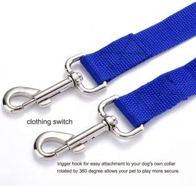 img 2 attached to 🐾 Yamine Nyykaa 32FT/10M Double Dog Leash Upgraded Version - Ideal for Large, Medium, & Small Dogs - Perfect for Hiking, Camping, Training, Hunting, Backyard Activities, Beach, Recall Training, Swimming