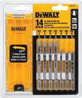 🔧 durable and versatile dewalt jigsaw blades set - t-shank, 14-piece + case логотип