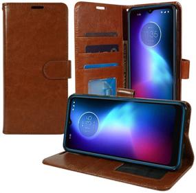 img 2 attached to 📱 ZASE Moto G Play 2021 Wallet Phone Case - Premium Protective Pouch | Slim Folio PU Leather Flip Cover | Magnetic Closure with Kickstand | Card Pocket & Strap | Compatible with Motorola G Play 2021 6.5-inch (Luxury Brown)