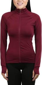 img 4 attached to ToBeInStyle Womens Color Zip Up Jacket