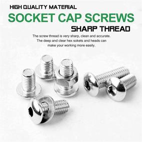 img 1 attached to 🔩 Efficient and Versatile FOLIV 900Pcs Metric Hardware Assortment Kit: M3 M4 M5 Screws and Nuts Set – Hex Button Socket Head Cap Screws included!