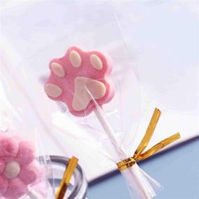 img 1 attached to 🍭 Yookat Acrylic Lollipop Holder Metallic - Convenient and Stylish Display Stand for Your Tasty Treats!