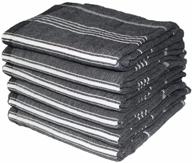 🏖️ no1 iconic turkish towels - set of 6 oversized towels, 38x70 - 100% cotton prewashed, ultra soft, quick dry, easy on the go, absorbant peshtemal - best pestemal for bath, beach, spa, gym, black logo