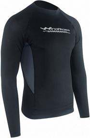 img 3 attached to WindRider Mens Rash Guard Shirt Men's Clothing for Active