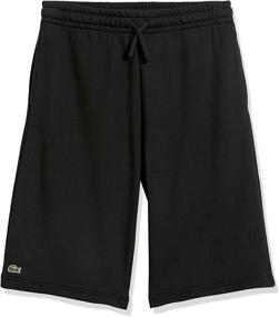 img 2 attached to 👖 Lacoste Boys Fleece Shorts Black: Premium Boys' Clothing for Comfort and Style