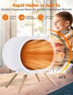 🔥 babyexo space heater: compact 1000w ptc ceramic heater for efficient indoor heating - portable, fast, and adorable! logo