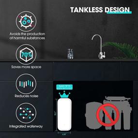 img 1 attached to 🚰 Optimized PUREPLUS Tankless Reverse Osmosis Filtration System