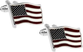 img 1 attached to Silver American Cufflinks Mens Bodega