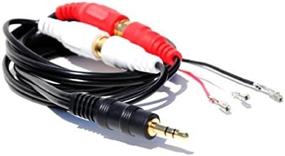 img 2 attached to Factory Radio Stereo Aux 3.5mm MP3 Audio Input Adapter Cable for 📻 Mitsubishi 2003-2012 Models (Lancer, Eclipse, Galant, Endeavor, Outlander, Grandis, Lancer Evolution, Triton, Spyder)