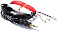 factory radio stereo aux 3.5mm mp3 audio input adapter cable for 📻 mitsubishi 2003-2012 models (lancer, eclipse, galant, endeavor, outlander, grandis, lancer evolution, triton, spyder) logo