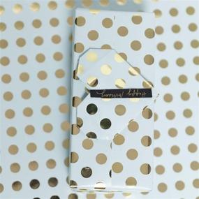 img 1 attached to 🎁 SHARMICO Polka Dot Wrapping Paper - White, Blue, Pink, Green, Black - Ideal for Birthday, Mother's Day, Baby Shower, Women - 1 Roll, 24 Sheets - 19.5"x27.5" Per Sheet