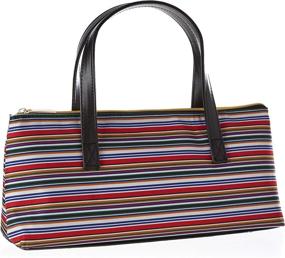 img 3 attached to 🍷 Wine Clutch Bag - Standard Size, Stripe Design - Perfect for Happy Hour