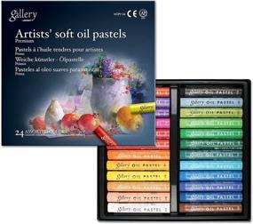 img 4 attached to Mungyo Gallery Soft Oil Pastels Set of 24 - Explore a Vibrant Assortment of Colors