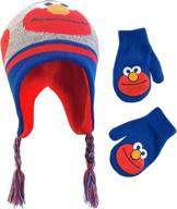 sesame street winter toddler mittens boys' accessories : cold weather logo