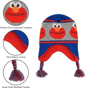 img 2 attached to Sesame Street Winter Toddler Mittens Boys' Accessories : Cold Weather