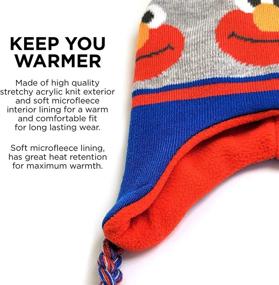 img 1 attached to Sesame Street Winter Toddler Mittens Boys' Accessories : Cold Weather