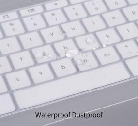 img 1 attached to 🔍 Clear Keyboard Cover for HP 14 inch Chromebook & Chromebook 14-db/ca/ak Series - Fits HP Chromebook 14 G2-G5