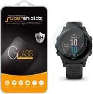 🔒 protect your garmin forerunner 945 with supershieldz (2 pack) tempered glass screen protector – anti scratch, bubble free, 0.33mm logo