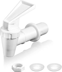 img 4 attached to 🚰 Lanzeuta 2 Sets BPA-Free Replacement Cooler Faucet: White Water Dispenser Tap Set with Reusable Plastic Spout - Ideal for Water Crock, Beverage Dispensing, and More!