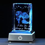 💖 illuminate your love: 3d crystal with led light base - perfect anniversary, birthday, and valentine's day gifts for her логотип