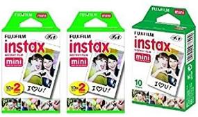 img 3 attached to 📸 Fujifilm Instax Mini Instant Film 5 Pack Bundle: 40 Double-Sided Sheets + 10 Single-Sided Sheet = Total 50 Prints