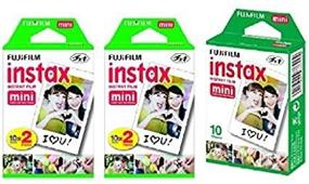 img 4 attached to 📸 Fujifilm Instax Mini Instant Film 5 Pack Bundle: 40 Double-Sided Sheets + 10 Single-Sided Sheet = Total 50 Prints