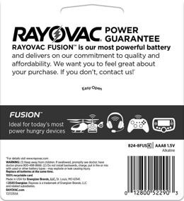 img 3 attached to 🔋 Батарейки Rayovac Fusion AAA: Долговечные премиум щелочные батарейки типа AAA, 8 штук