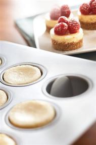 img 3 attached to Fox Run Mini Cheesecake Pan: Removable 🍰 Bottoms, Non-Stick Wonder for the Perfect Bite-sized Delights!