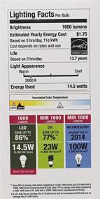 img 2 attached to Sunbeam 100W LED DIMMABLE A19 / A21 Light 2 PACK: Efficient 100 Replacement, ENERGY STAR Rated with 1600 Lumens