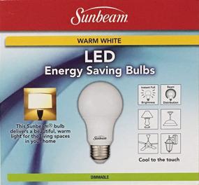 img 1 attached to Sunbeam 100W LED DIMMABLE A19 / A21 Light 2 PACK: Efficient 100 Replacement, ENERGY STAR Rated with 1600 Lumens