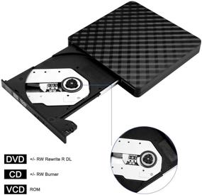 img 1 attached to 📀 BEVA Portable Slim USB 3.0 DVD CD Drive for Laptop/Desktop/Mac - High-speed Burner, Copier, and Reader - Windows 7/8/10/XP/Mac OS Compatible