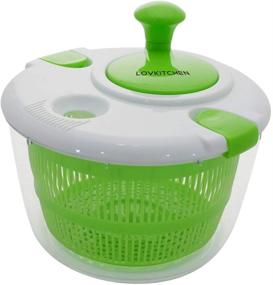 img 4 attached to 🥗 LOVKITCHEN Salad Spinner: Large 5-Quart Fruits and Vegetables Dryer for Tastier Salads and Faster Food Prep