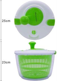 img 1 attached to 🥗 LOVKITCHEN Salad Spinner: Large 5-Quart Fruits and Vegetables Dryer for Tastier Salads and Faster Food Prep