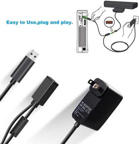 img 1 attached to LANMU USB to AC Adapter: Enhanced Power Supply for Xbox 360 Kinect Sensor with Charging Cable