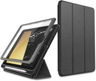 📱 i-blason cosmo case for ipad 9th/8th/7th generation, ipad 10.2 (2021/2020/2019) - full-body trifold with built-in screen protector, protective smart cover with auto sleep/wake, pencil holder, and gray color logo