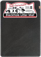 🐾 blackhole litter mat: extra-large rectangular 36" x 25" blackhole cat litter mat logo