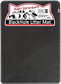 img 4 attached to 🐾 BlackHole Litter Mat: Extra-Large Rectangular 36" X 25" Blackhole Cat Litter Mat