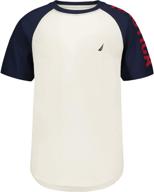 nautica sleeve colorblock t shirt medium boys' clothing logo