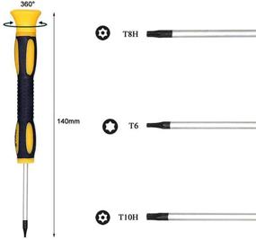 img 2 attached to 🔧 Универсальный набор ремонтных инструментов: набор отверток Buspoll Torx с наборами T5 T8 T10 и магнитным отвертком Philips и слотовым отвертком - идеально подходит для ремонта телефонов/маков/компьютеров.