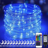 🎉 40ft plug-in 120 led rope lights – 16 colors changing waterproof outdoor string lights with remote timer – twinkle lights for wedding garden patio party indoor outdoor decorations (132 modes) логотип