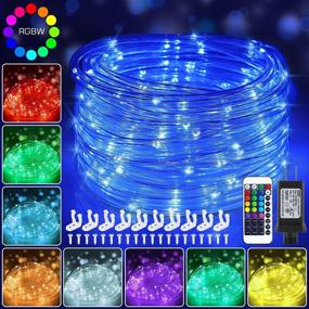 img 3 attached to 🎉 40ft Plug-in 120 LED Rope Lights – 16 Colors Changing Waterproof Outdoor String Lights with Remote Timer – Twinkle Lights for Wedding Garden Patio Party Indoor Outdoor Decorations (132 Modes)