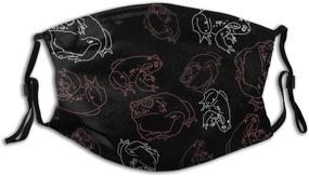 img 4 attached to 🐸 Stay Protected with Washable Frog Breathable Face Mask - Adjustable, Reusable and Stylish Balaclava Bandanas for Teenagers, Men, and Women