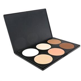 img 4 attached to 💄 iMeasy Makeup Contour Kit: Enhance Your Features with Highlight and Bronzing Powder Palette Pigment Blush Palette - Available in 2/4/6 Colors