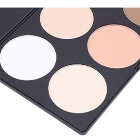 img 1 attached to 💄 iMeasy Makeup Contour Kit: Enhance Your Features with Highlight and Bronzing Powder Palette Pigment Blush Palette - Available in 2/4/6 Colors