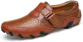 img 4 attached to ChicWind Loafers Leather Walking Driving Men's Shoes