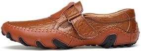 img 3 attached to ChicWind Loafers Leather Walking Driving Men's Shoes